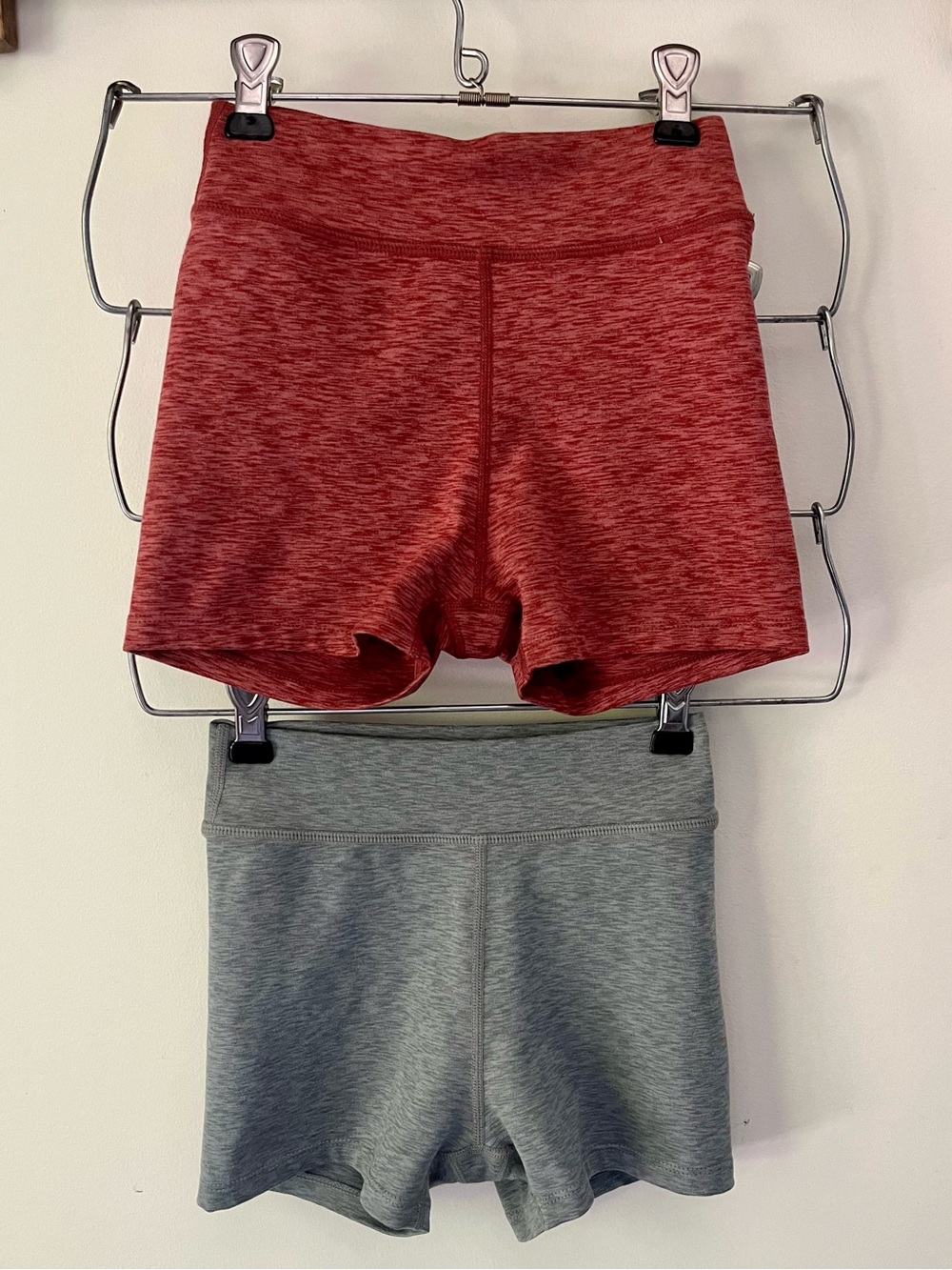 PLAY X by Rylee + Cru Girls Athletic Biker Shorts Lot of 2 Size 8-9Y Gray Red